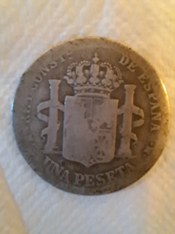 1 peseta 1884