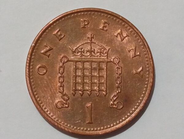 Moneda 1 Penique Reino Unido 2001
