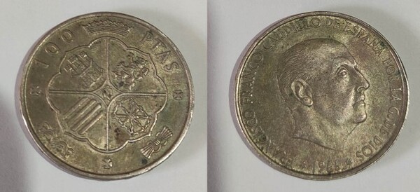 100 pesetas 1966 *19 *71