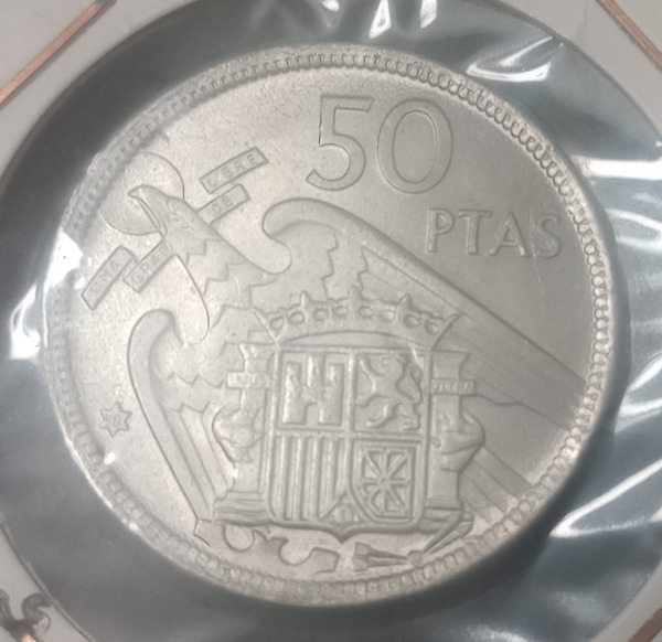 50 pesetas 1957 E58 - Una grande libre (canto)