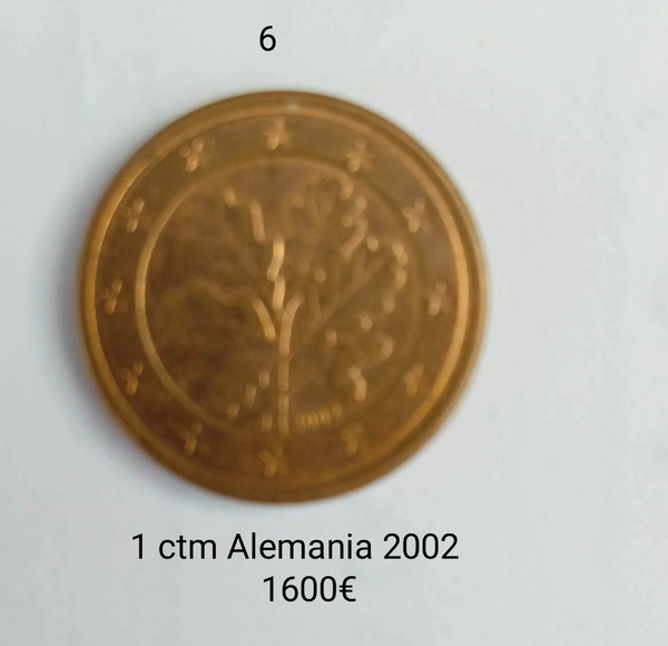 Moneda de Alemania 1 CTS 2002