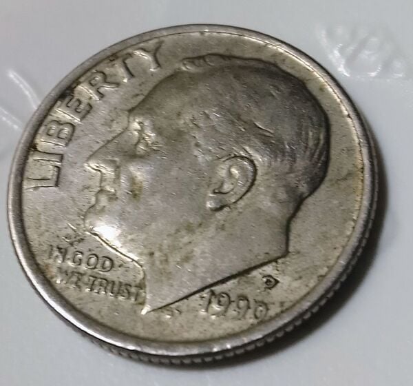 10 centavos de eeuu del año 1990 p