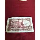 Billete de cien pesetas (fecha 17 de noviembre de año 1970)