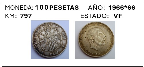 KM 797 100 Pesetas 1966_66 (1) Estado VF