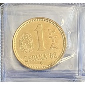 1 peseta 1980 estrella 81 España 1982