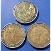 #Vendo 2 monedas de 2 € Nederlanden (Países Bajos) años 2001 y 2002.