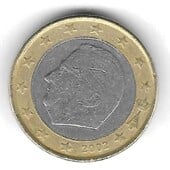 1 euro Bélgica 2002