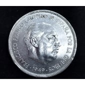 MONEDA DE 5 PESETAS 1949 E-49 ESTADO ESPAÑOL