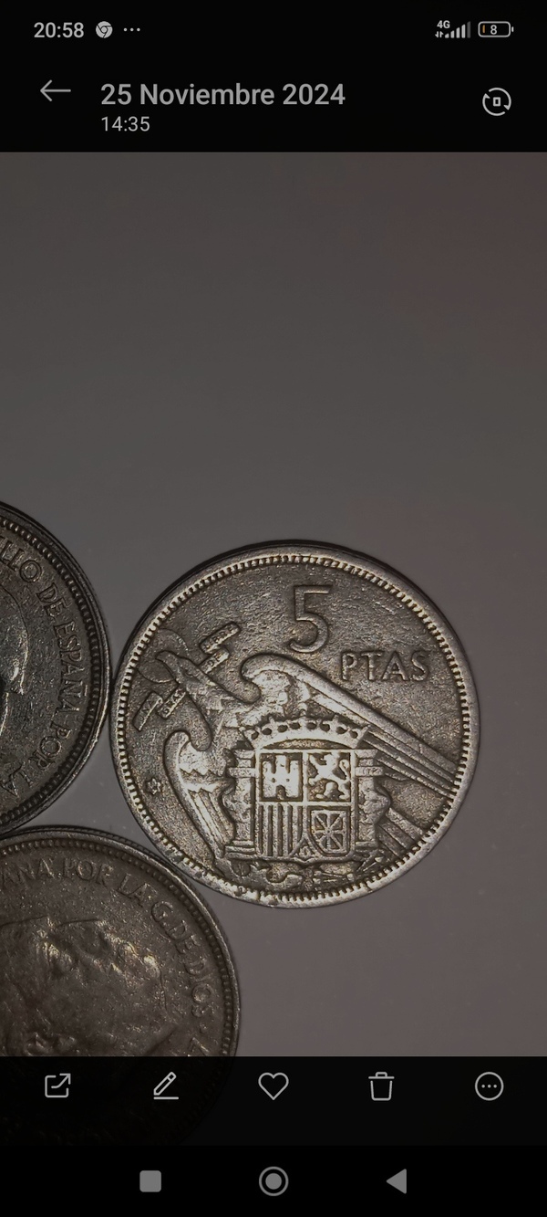 5 peseta 1957 estrella 57