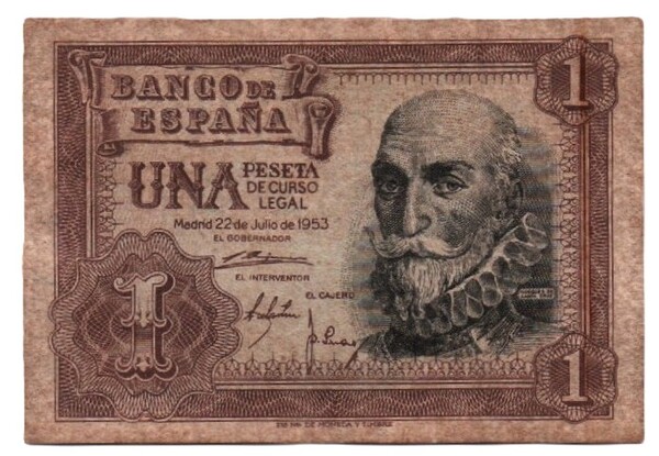 1 peseta 1953