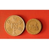 2 monedas Juan Carlos 100 y 200 pts + regalo 9 monedas Franco.