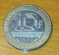 10 New Francs 1992