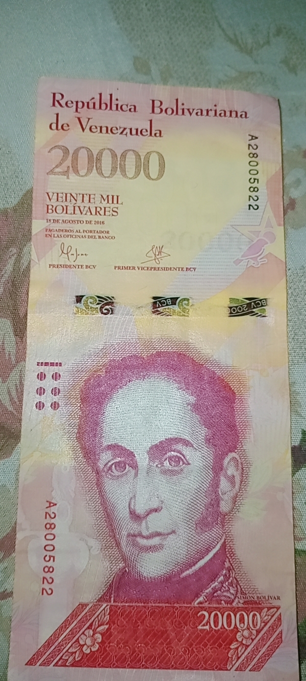 Billete de 20000