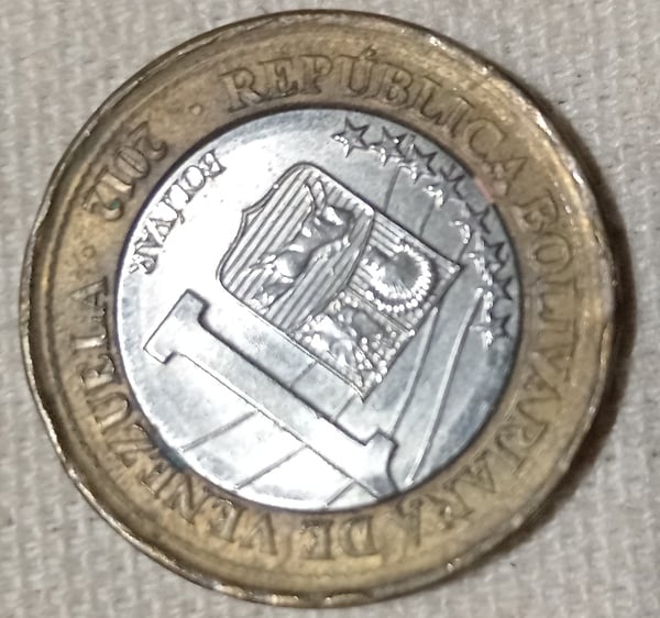MONEDA 1 BOLÍVAR 2012