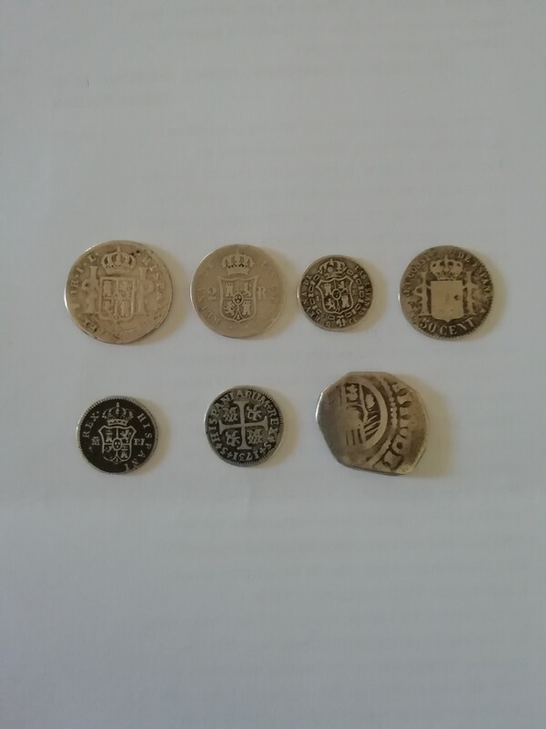 Reverso conjunto monedas de plata