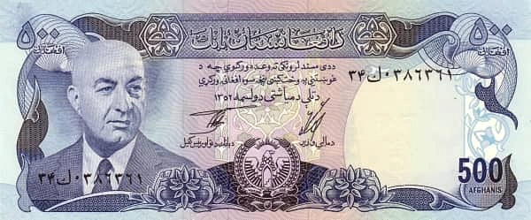 500 Afghanis