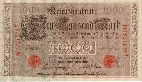 1000 Mark Reichsbanknote