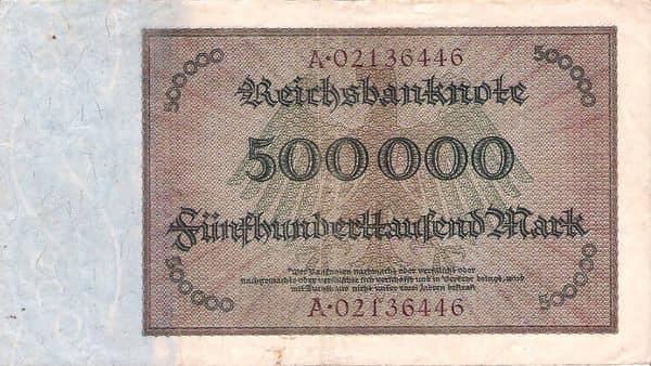 500000 Mark Reichsbanknote