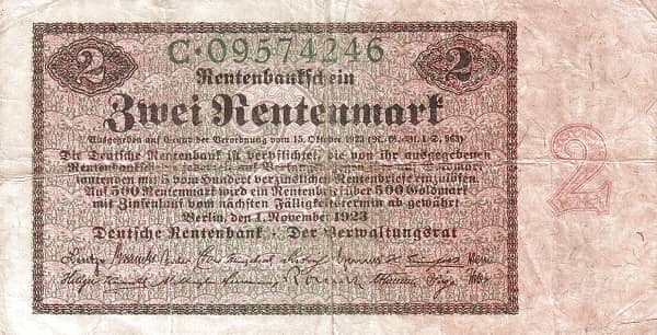 2 Rentenmark Rentenbank