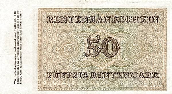 50 Rentenmark Rentenbank