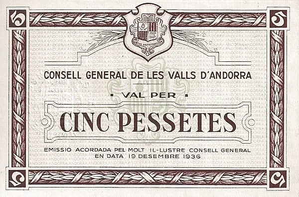 5 Pessetes