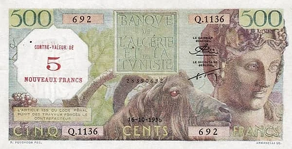 5 Nouveaux Francs