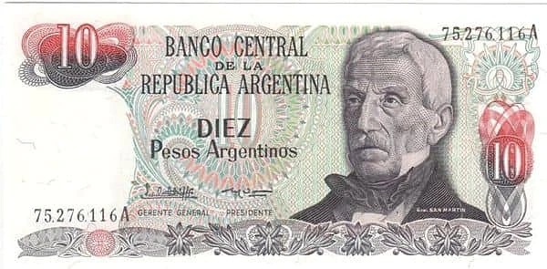 10 argentinische Pesos