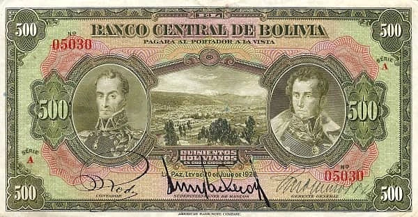 500 Bolivianos