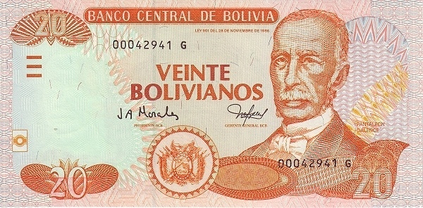 20 Bolivianos