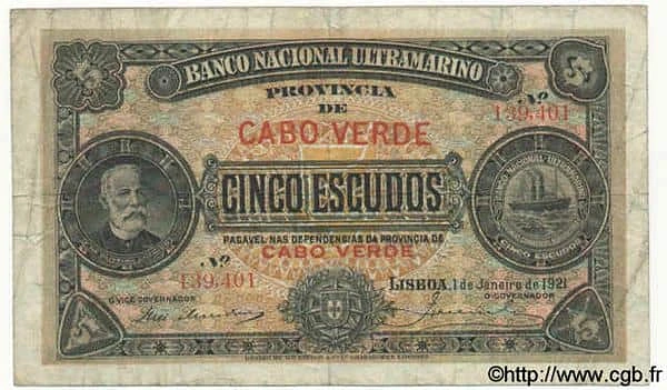 5 Escudos