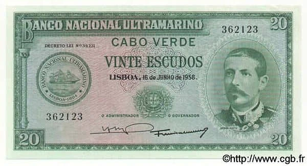 20 Escudos Serpa Pinto