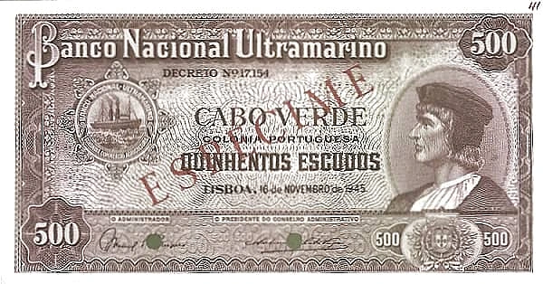 500 Escudos Bartolomeu Dias