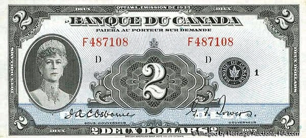 2 Dollars French
