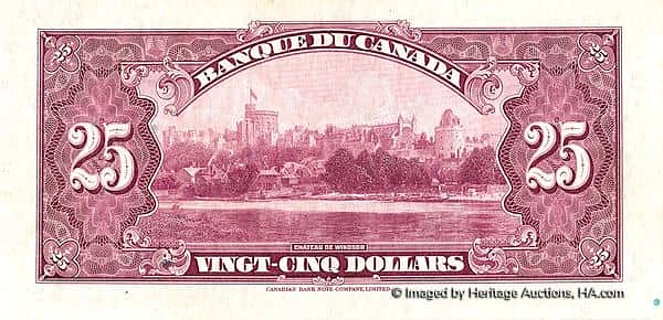 25 Dollars King George V - French