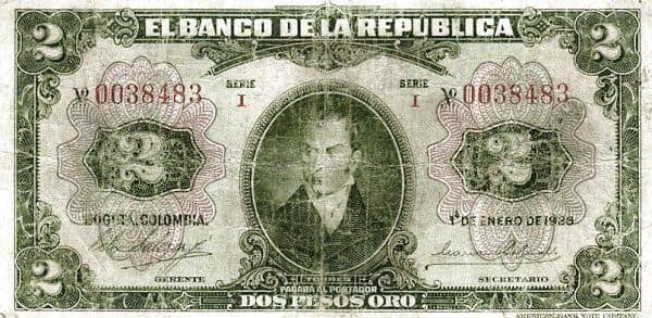 2 Pesos Oro