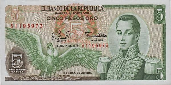 5 Pesos Oro