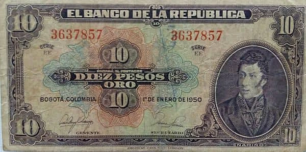 10 Pesos Oro