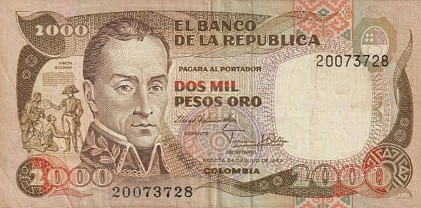 2000 Pesos Oro