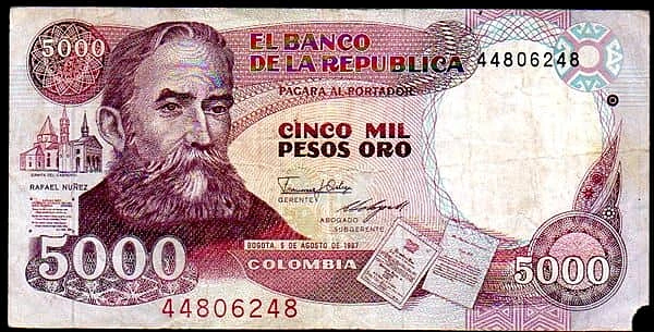 5000 Pesos Oro