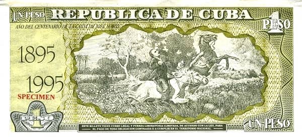 1 Peso Aniversario de la muert de Martí