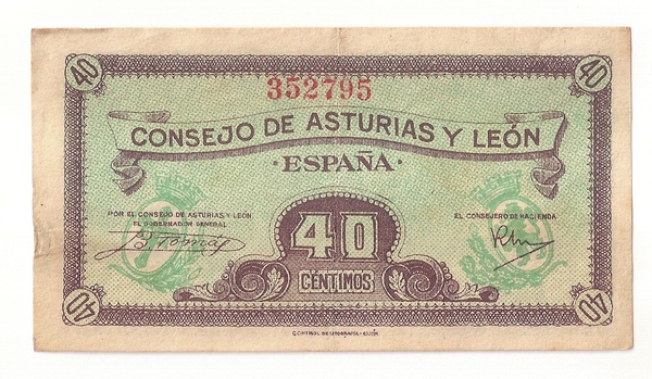 40 Centimes Consejo de Asturias y León