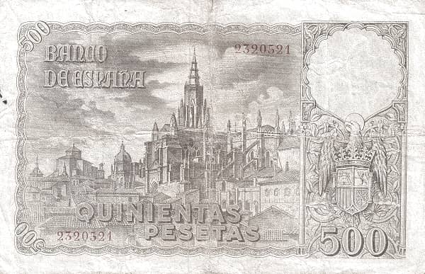 500 Pesetas (El entierro del conde de Orgaz, Greco)