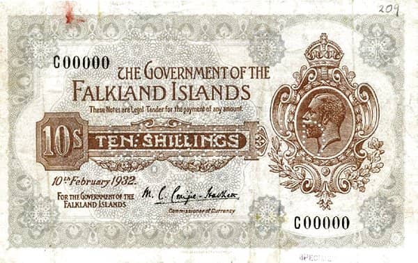 10 Shillings George V