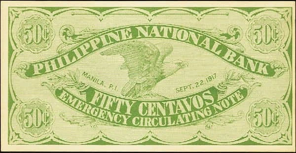 50 Centavos WW I Emergency