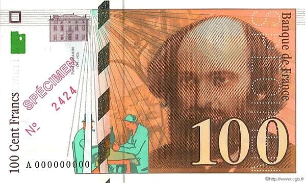 100 Francs Cézanne