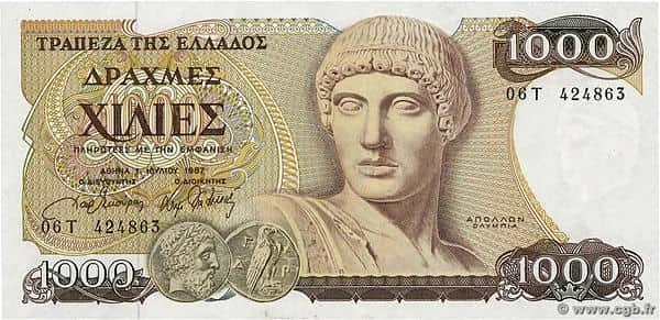1000 Drachmes