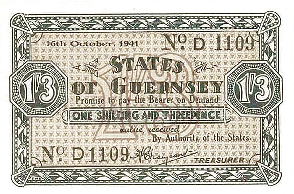 1 Shilling 3 Pence