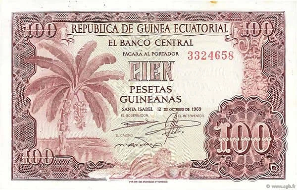 100 Pesetas Guineanas