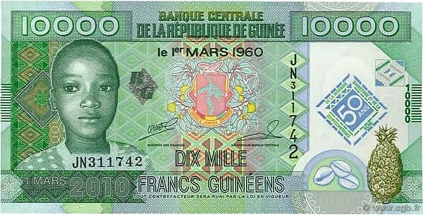 10000 Francs
