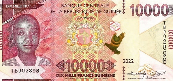 10000 Guineen Franken